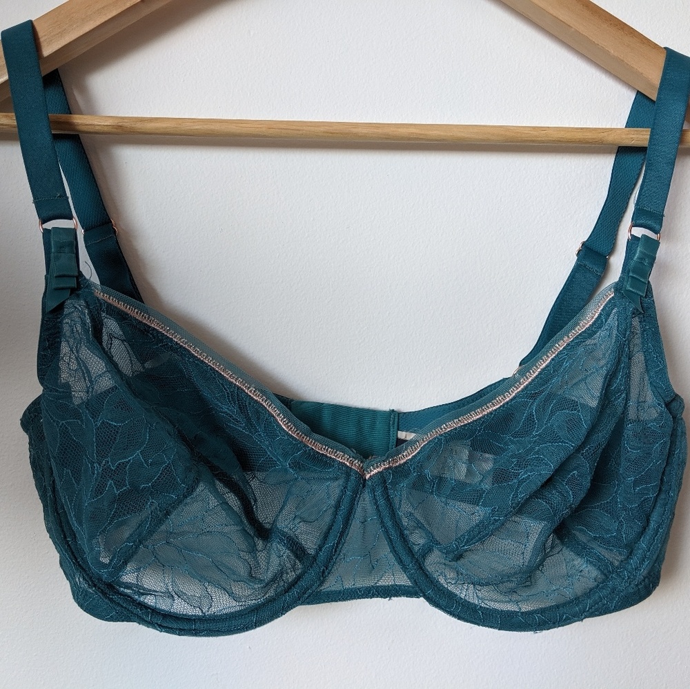 Lou teal bra